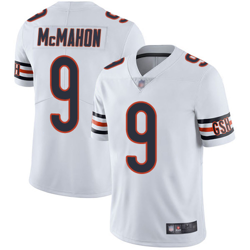 Chicago Bears Limited White Men Jim McMahon Road Jersey NFL Football #9 Vapor Untouchable->youth nfl jersey->Youth Jersey